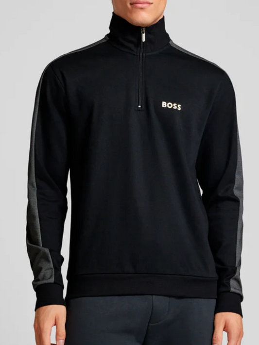 Hugo Boss | Tracktop Half-Zip Zwart