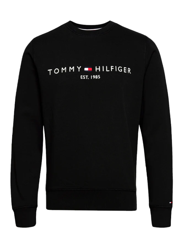 Tommy Hilfiger | Logo Crew Sweatshirt Zwart