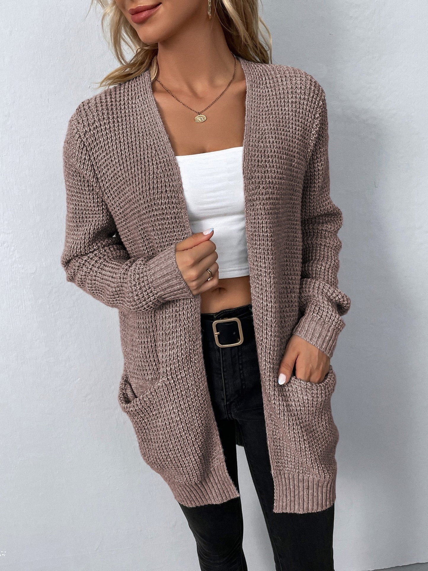 Elena Stijlvolle Lange Mouwen Cardigan