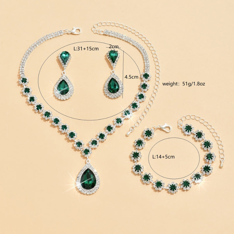 Koninklijke Edelstenen Sieraden Set