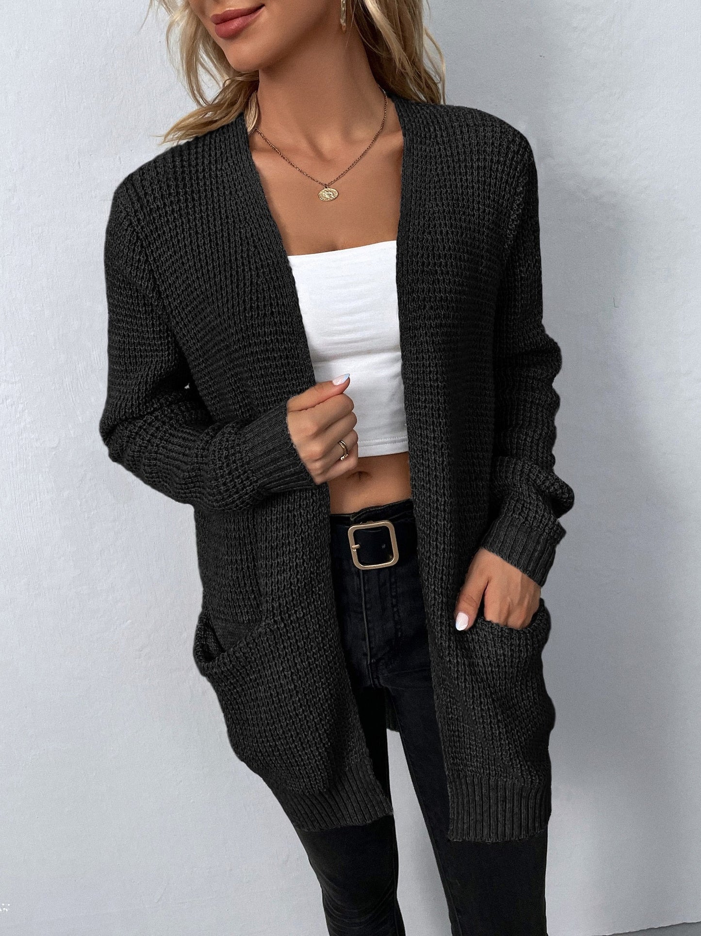 Elena Stijlvolle Lange Mouwen Cardigan