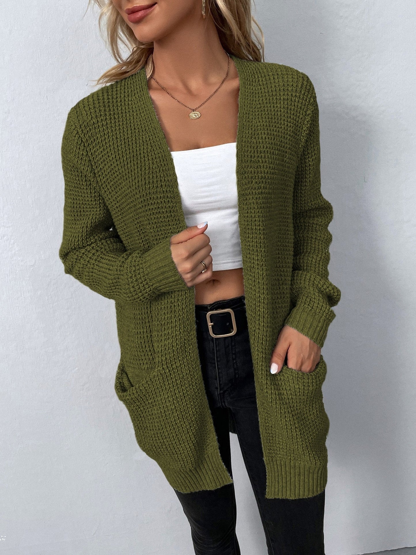 Elena Stijlvolle Lange Mouwen Cardigan