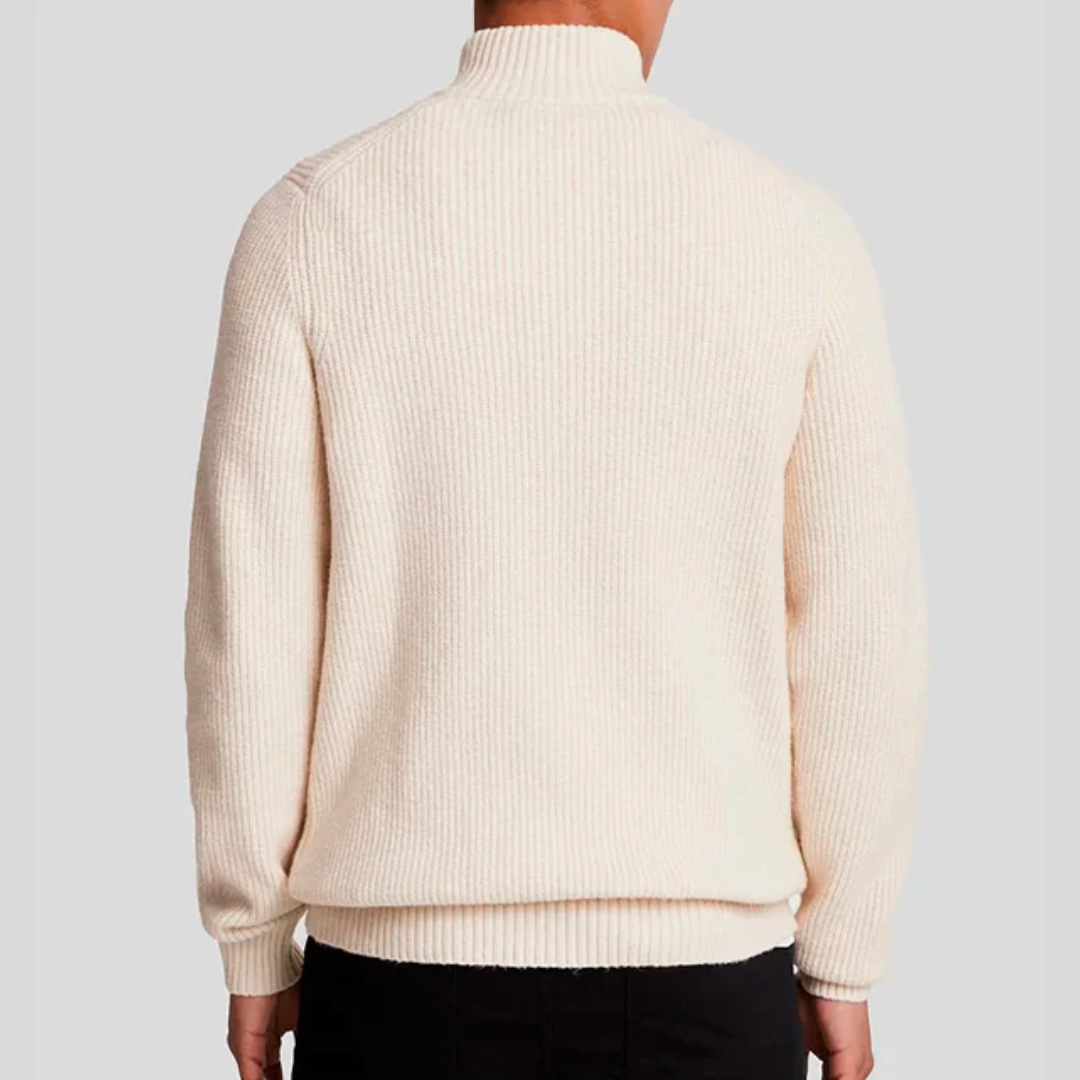 Lyle & Scott - Ribbed Half-Zip Sweater