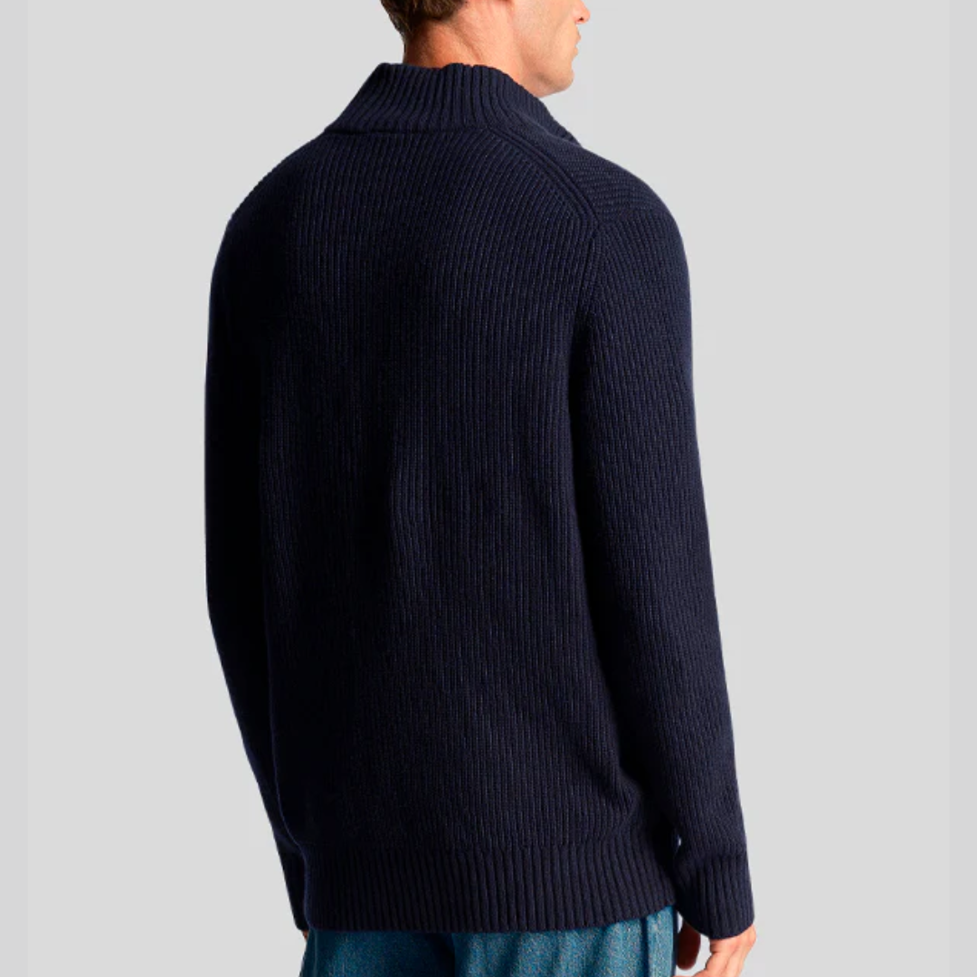 Lyle & Scott - Ribbed Half-Zip Sweater